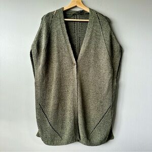 Olsen Olivia oversized sweater vest New with tags! M-L size 12 olive green